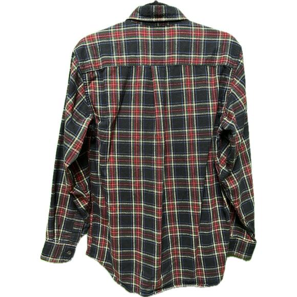 L.L. Bean Men’s Flannel Shirt Plaid Long Sleeve Button-Up Size Small - Picture 2 of 7